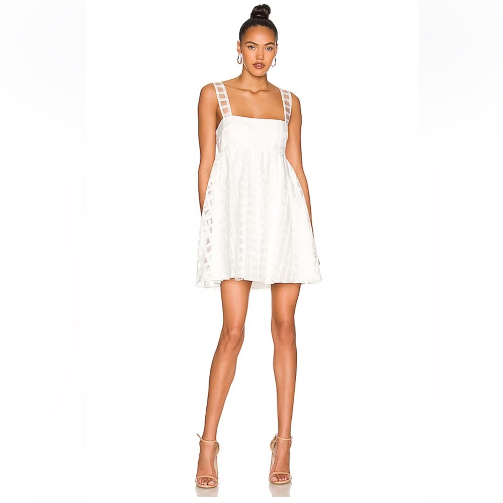 Amanda Uprichard Russo Dress in White Check